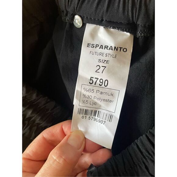 NWT ESPARANTO BLACK CARGO PANTS - Picture 3 of 8